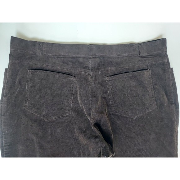 NWOT Ladies Tribal Stretch-Extensible Brown Corduroy Straight Mid-Rise Pants 12P - Picture 9 of 10
